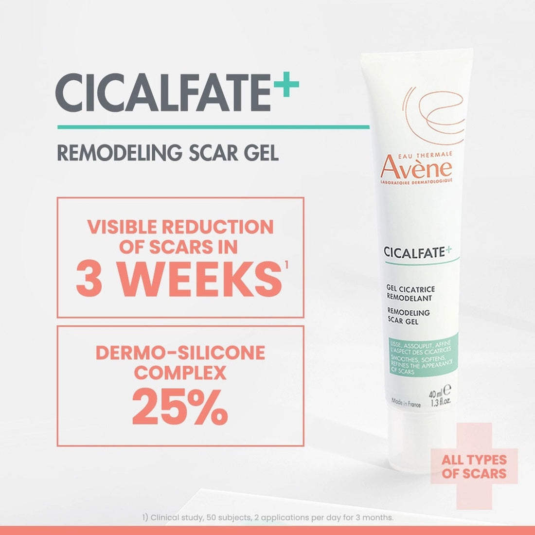 Avene Scar Treatment Avene Cicalfate+ Remodeling Scar Gel - Skin Type Solutions
