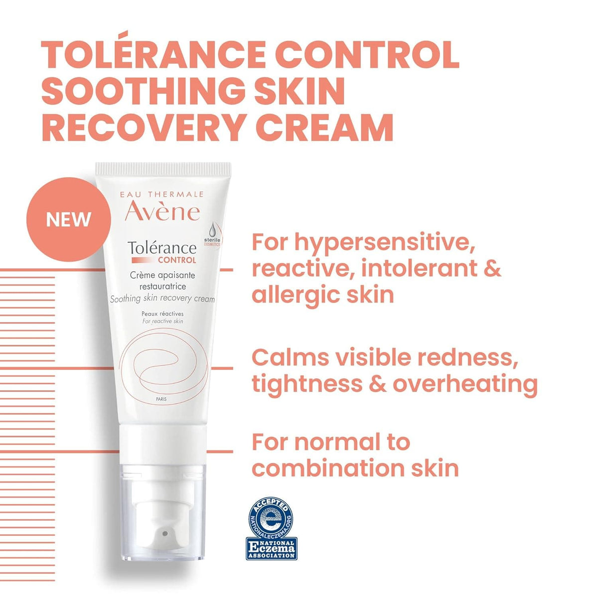 Avene Face Moisturizers Avene Tolerance Control Soothing Skin Recovery Cream - Skin Type Solutions
