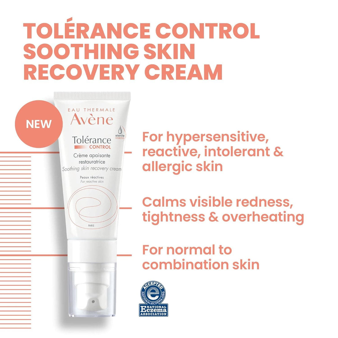 Avene Face Moisturizers Avene Tolerance Control Soothing Skin Recovery Cream - Skin Type Solutions