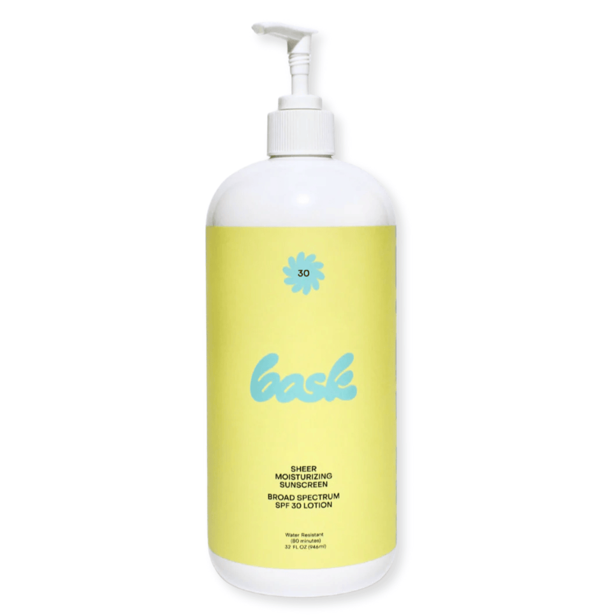BASK Face & Body Sunscreen 32. fl. oz. (946 ml) Bask Sheer Moisturizing Face + Body Sunscreen Lotion SPF 30 - Skin Type Solutions