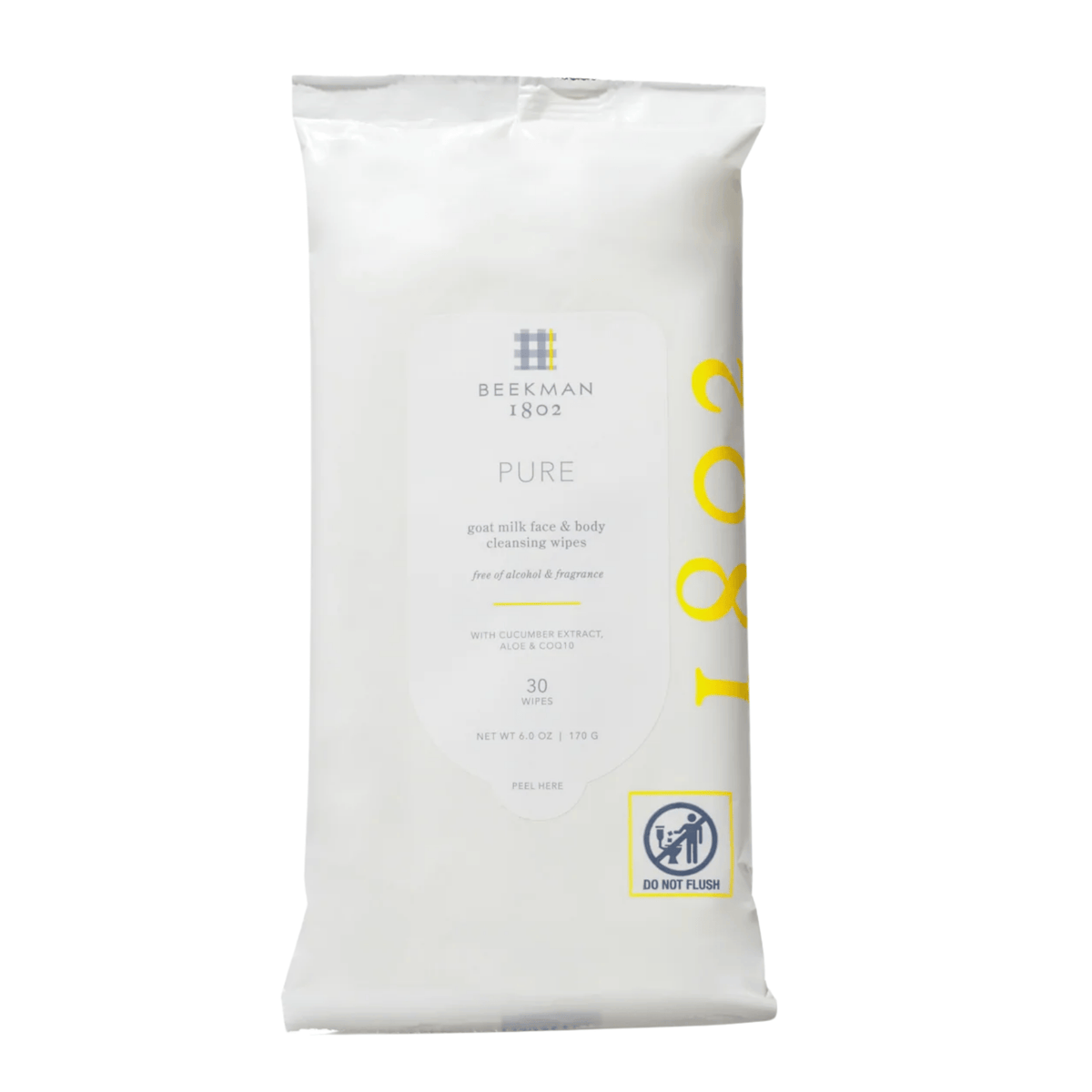 Beekman 1802 Facial Cleanser 30 wipes Beekman 1802 Pure Goat Milk Facial Cleansing Wipes - Skin Type Solutions