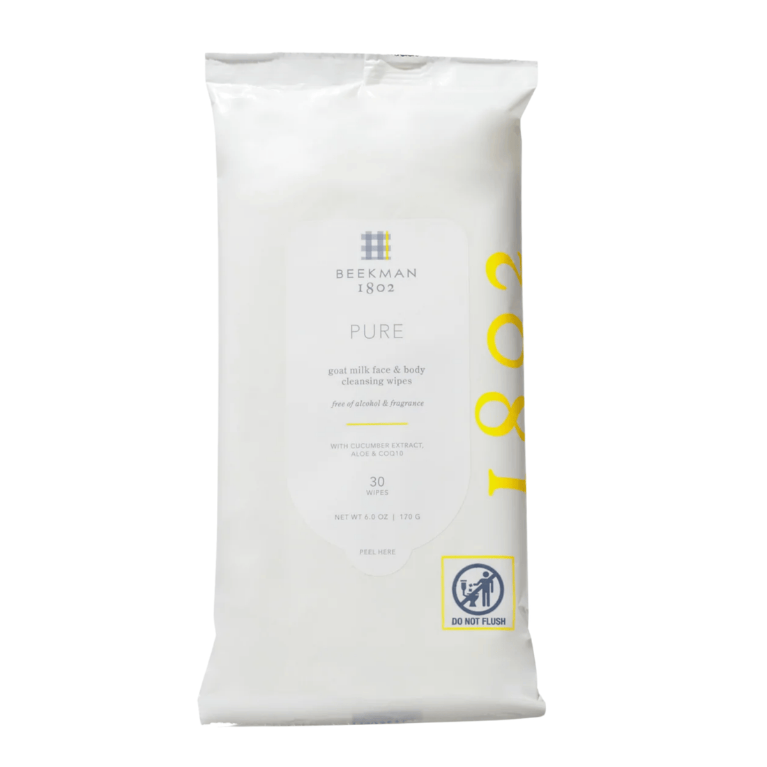 Beekman 1802 Facial Cleanser 30 wipes Beekman 1802 Pure Goat Milk Facial Cleansing Wipes - Skin Type Solutions