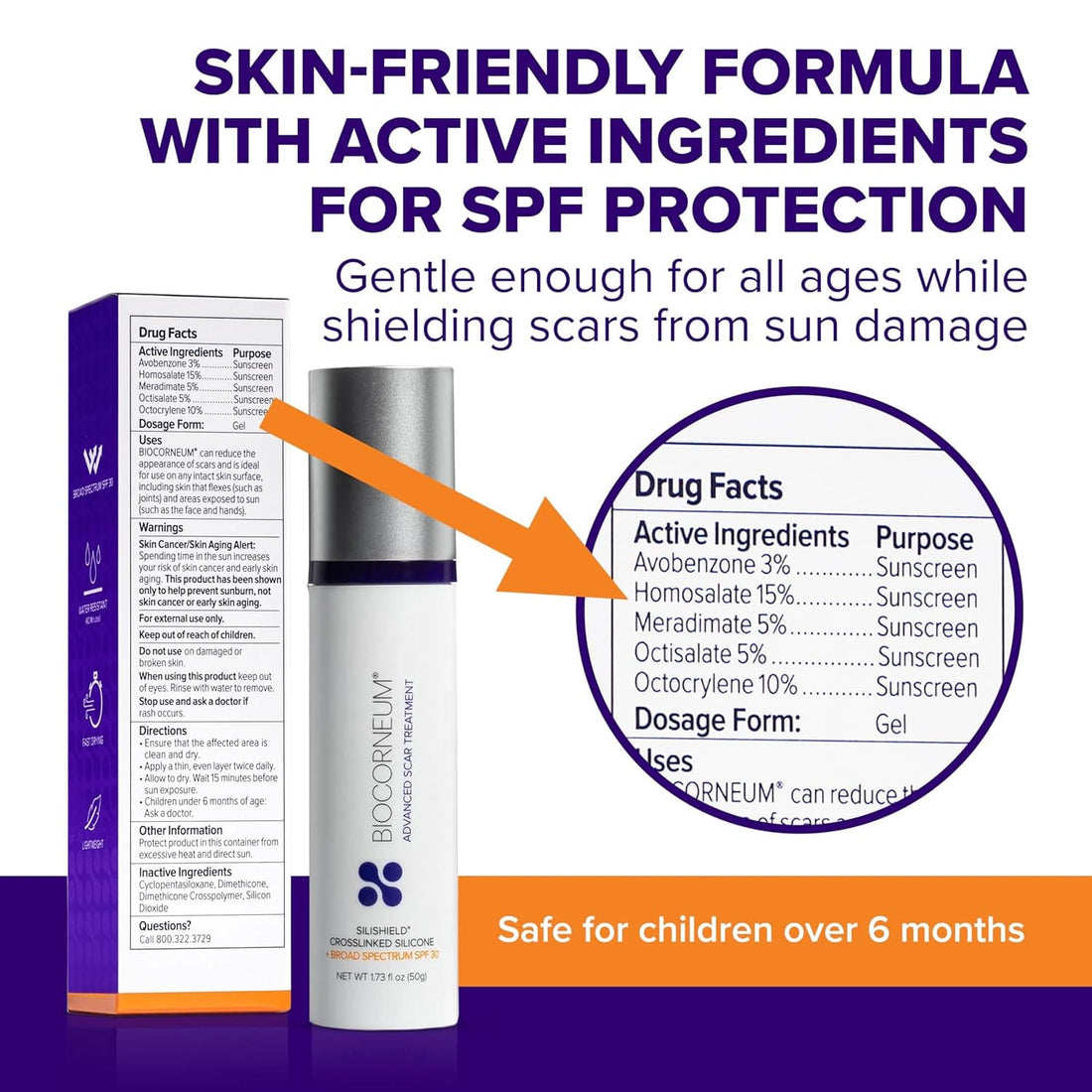 Biocorneum Sunscreen BIOCORNEUM Advanced Scar Treatment - Skin Type Solutions
