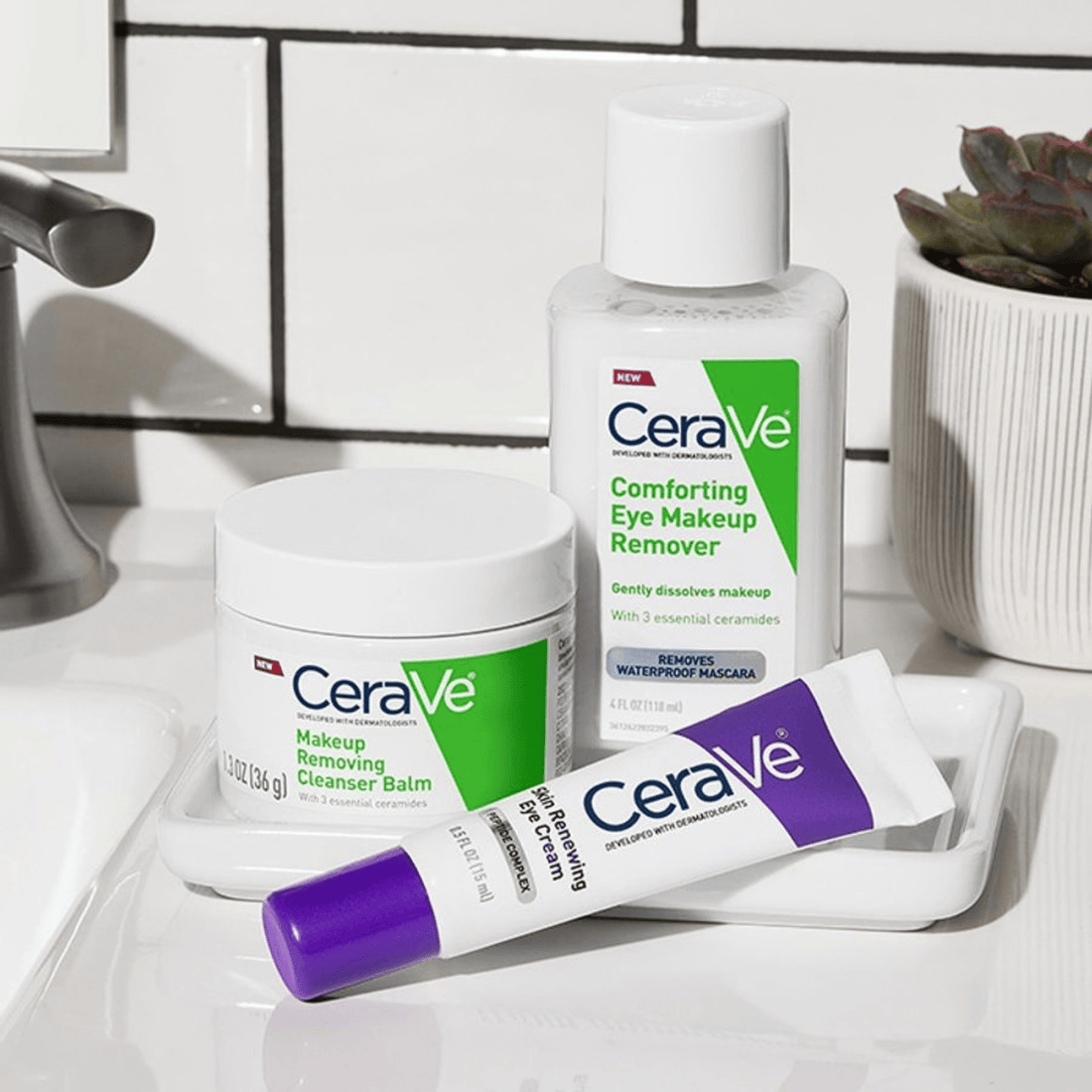 Cerave SkinCare 4 oz. CeraVe Comforting Eye Makeup Remover with Hyaluronic Acid - Skin Type Solutions