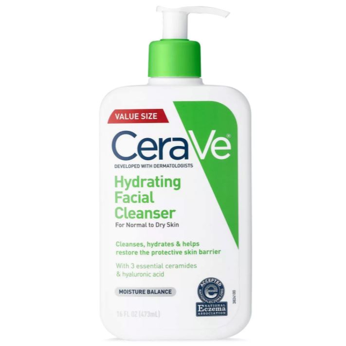 CeraVe Hydrating Cream to Foam Cleanser for Normal to Dry Skin