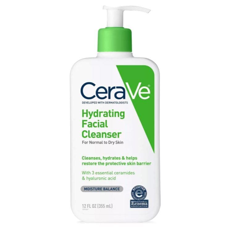 Cerave Facial Cleanser CeraVe Hydrating Facial Cleanser for Normal to Dry Skin - Skin Type Solutions