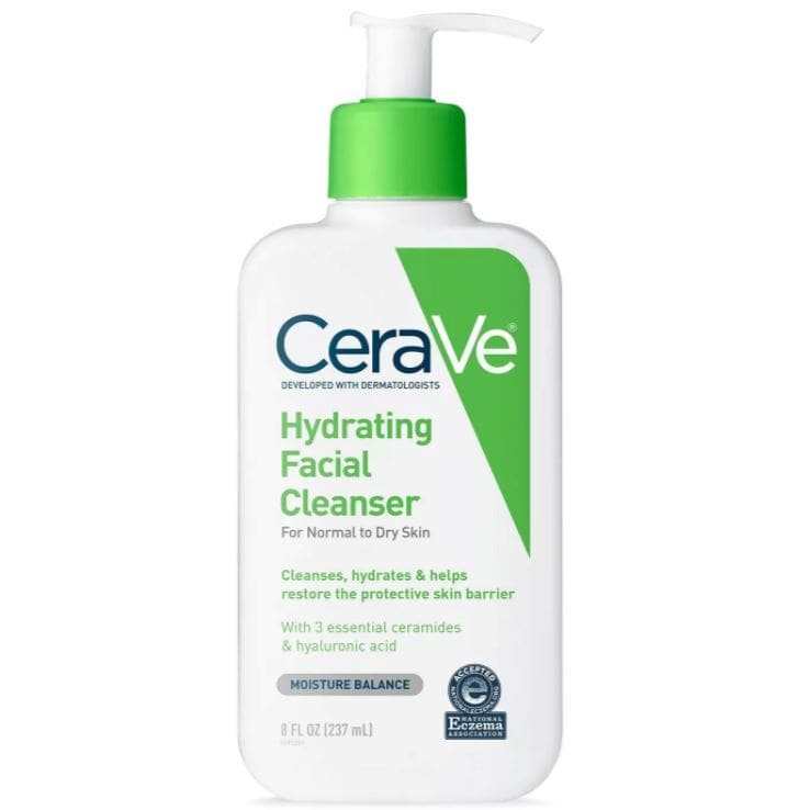 Limpiador facial hidratante CeraVe para pieles normales a secas
