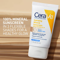 Cerave Face & Body Sunscreen CeraVe Hydrating Mineral Sunscreen Broad Spectrum SPF 30 Deep Tint - Skin Type Solutions