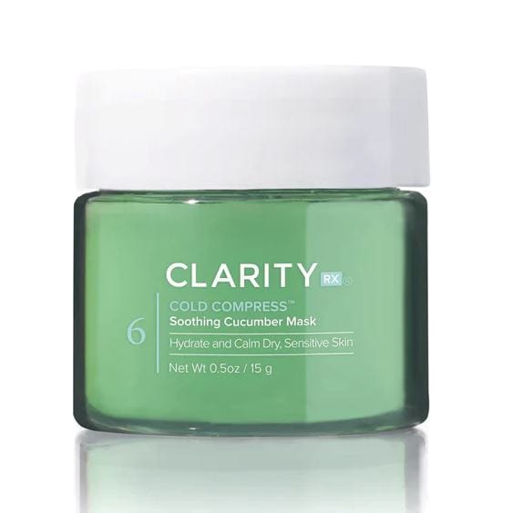 ClarityRx Facial Mask 0.5 oz. Trial Size ClarityRx Cold Compress Soothing Cucumber Mask - Skin Type Solutions