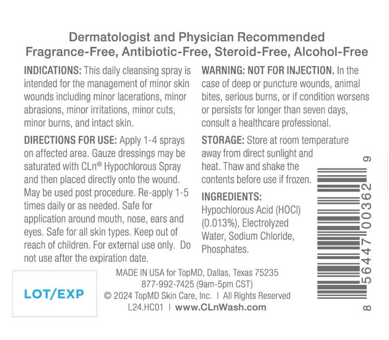 CLn Skin Care Face & Body Cleansers CLn Hypochlorous Spray - Skin Type Solutions