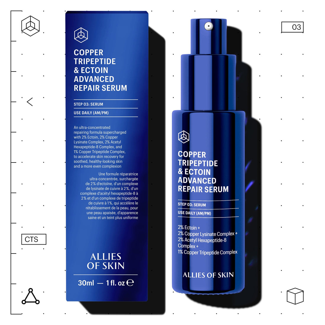 Allies Of Skin Treatments & Serums Allies of Skin Copper Tripeptide and Ectoin Advanced Repair Serum - Skin Type Solutions