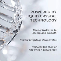 Cosmedix Opti Crystal Liquid Crystal Eye Serum in a light blue squeeze tube facts at skin type solutions