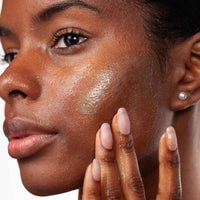 COSMEDIX Purity Clean Hydrating Cleanser with model at skin type solutions