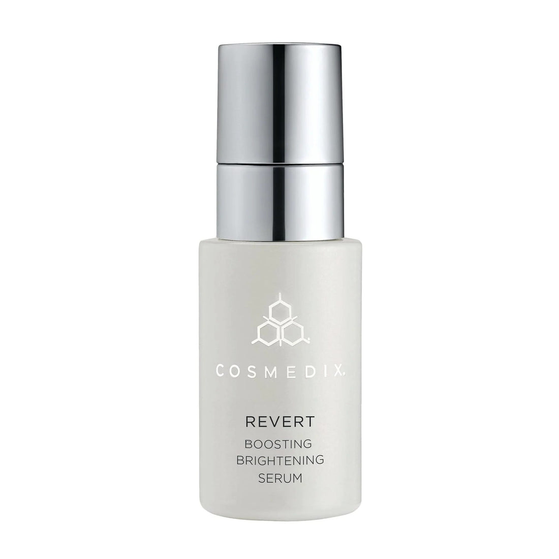 Cosmedix Revert Boosting Brightening Serum bottle on a white background at skin type solutions