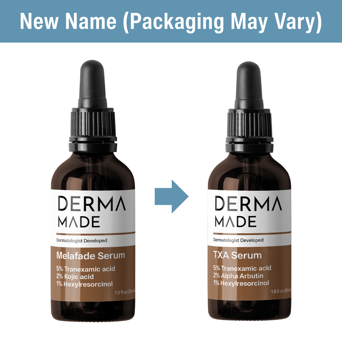 Derma Made Facial Treatment 1.0 oz. Derma Made TXA Serum - Skin Type Solutions