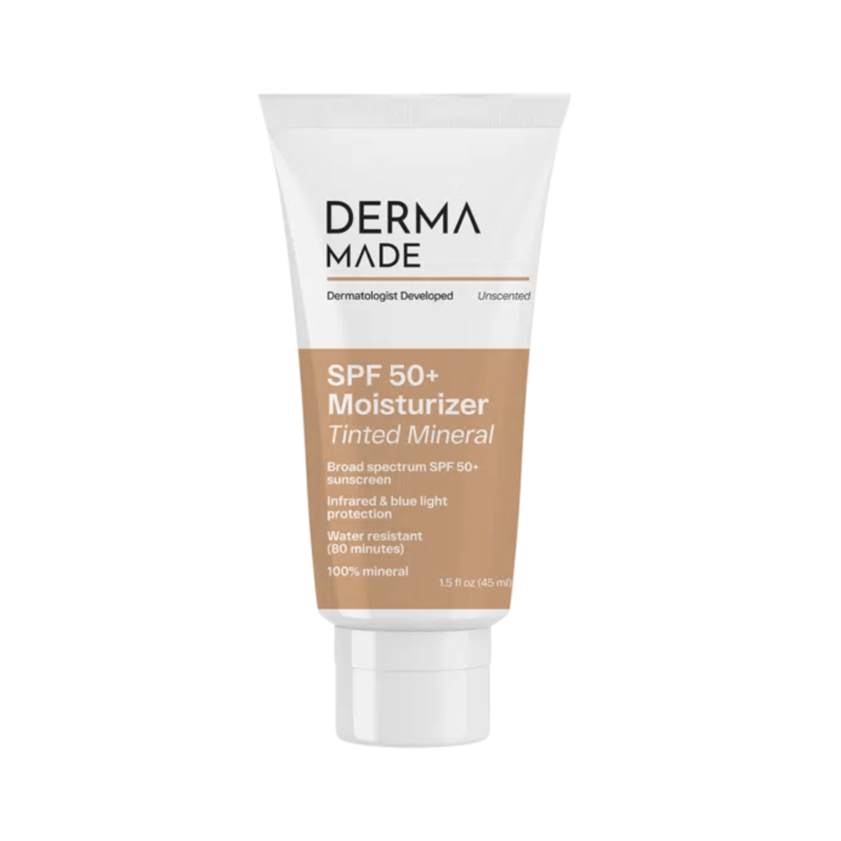 Derma Made Facial Sunscreen 1.5 oz. Derma Made SPF 50 Tinted Moisturizer - Skin Type Solutions