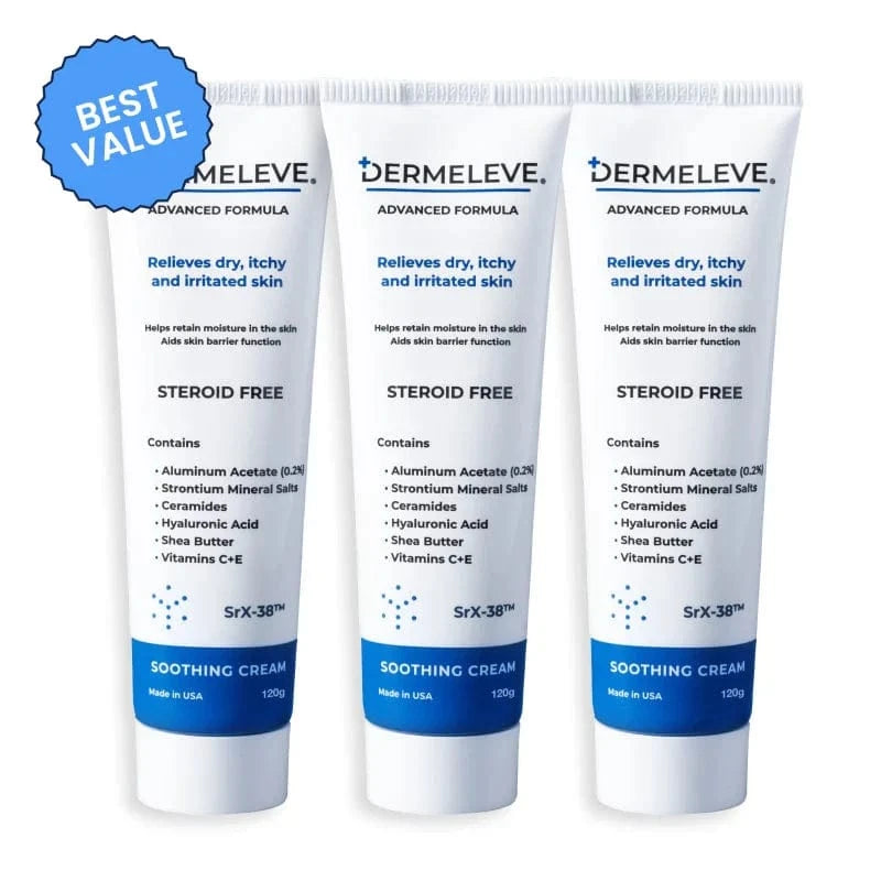 Dermeleve Lotions & Moisturizers 120g - 3 Pack Dermeleve Steroid Free Anti-Itch Soothing Cream 120g - Skin Type Solutions
