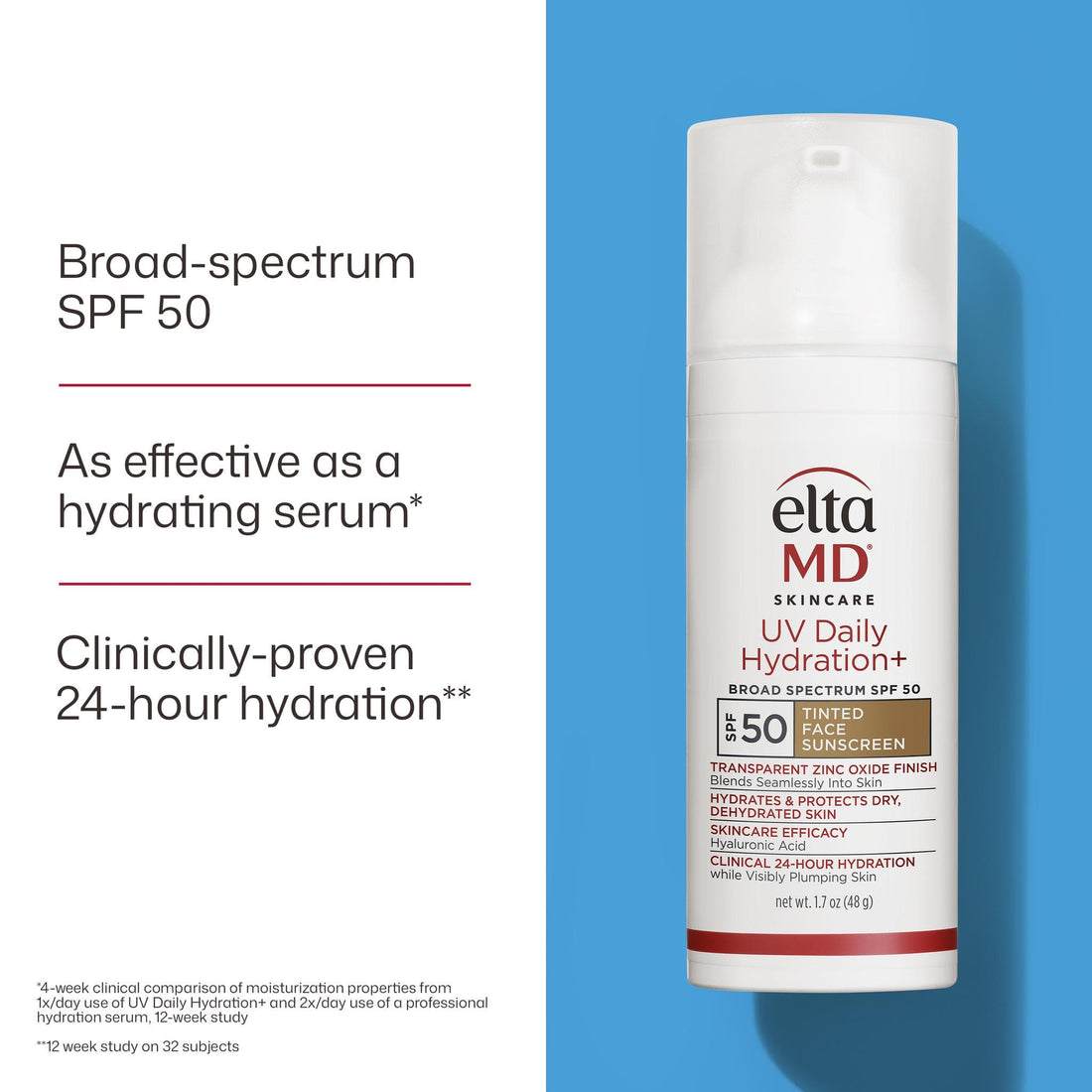 EltaMD Sunscreen EltaMD UV Daily Hydration+ Tinted SPF 50 - 1.7 oz - Skin Type Solutions
