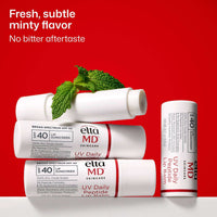 EltaMD UV Daily Peptide lip balm SPF 40 at skin type solutions flavor profile