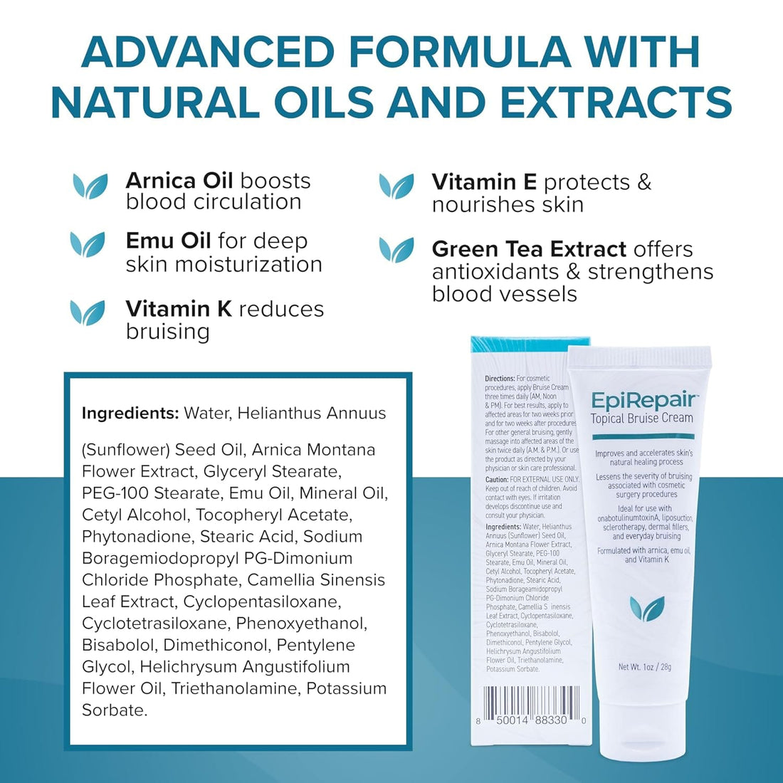 BIODERMIS Facial Cleansers 1 fl. oz. Biodermis EpiRepair Premium Bruise Cream - Skin Type Solutions