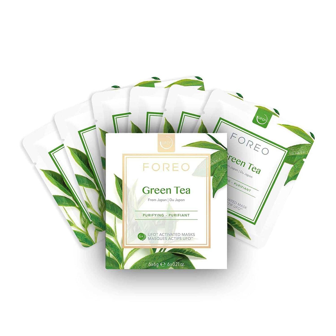 FOREO Facial Mask 6-Pack FOREO UFO Activated Green Tea Purifying Mask - Skin Type Solutions