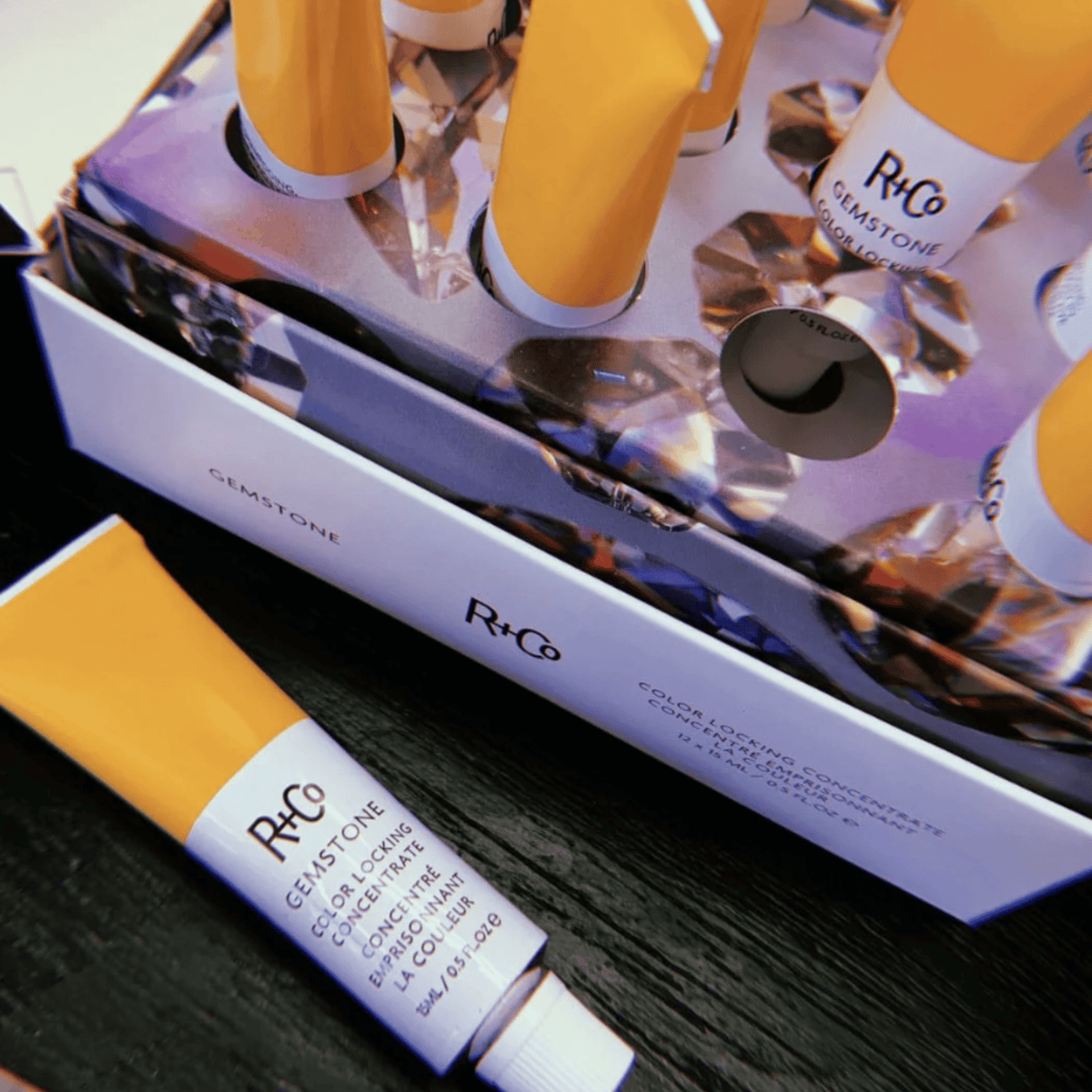 R+Co Hair Styling Products 15ml tube (12 tubes) R+Co GEMSTONE Color Locking Concentrate - Skin Type Solutions