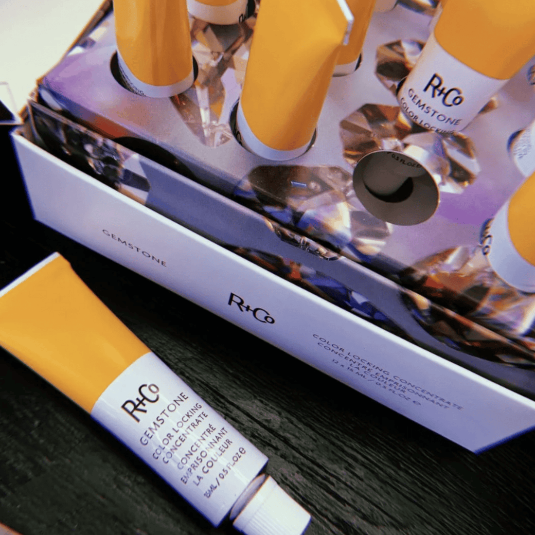 R+Co Hair Styling Products 15ml tube (12 tubes) R+Co GEMSTONE Color Locking Concentrate - Skin Type Solutions