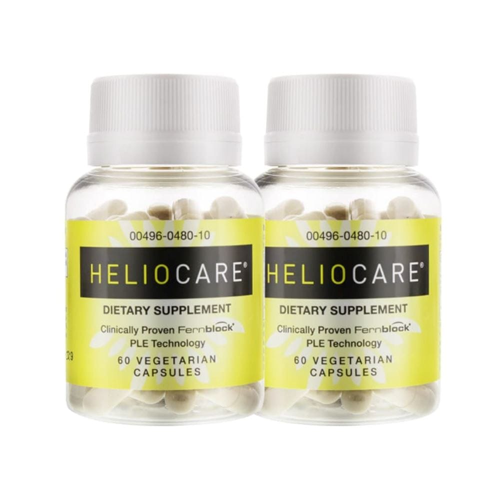 Heliocare Skin Supplements 2 Bottles (120 capsules) Heliocare Sun Protection Antioxidant Supplement - 60 Capsules - Skin Type Solutions