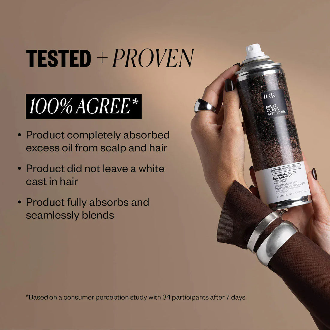 IGK Shampoo IGK First Class After Dark Tinted Charcoal Detox Dry Shampoo - Skin Type Solutions