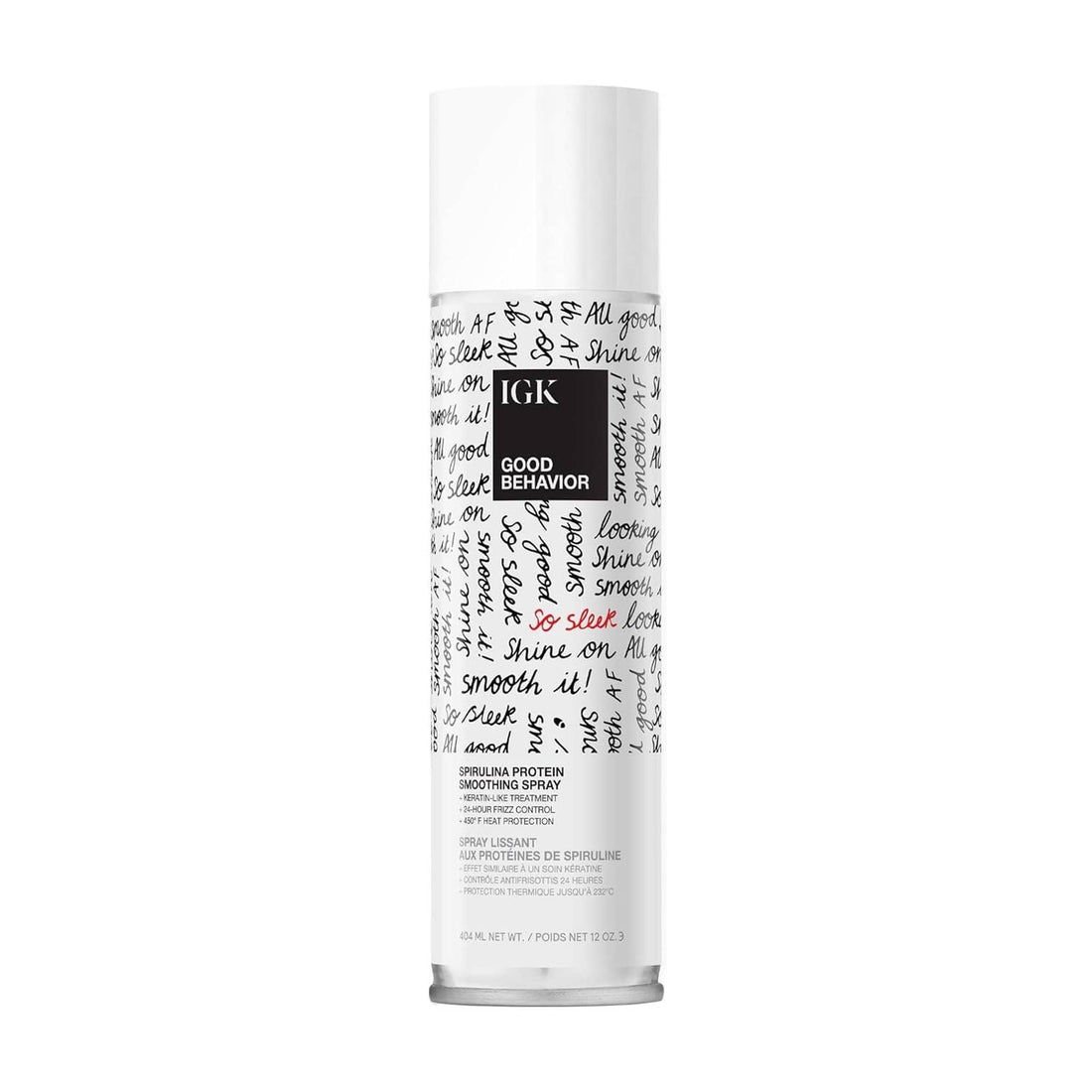 IGK Hair Styling Products 12 oz IGK Good Behavior Spirulina Protein Anti-Frizz Smoothing Spray - Skin Type Solutions
