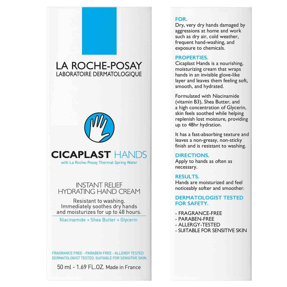 La Roche-Posay Body Moisturizer 1.69 fl. oz. La Roche-Posay Cicaplast Hand Cream for Dry & Damaged Hands - Skin Type Solutions