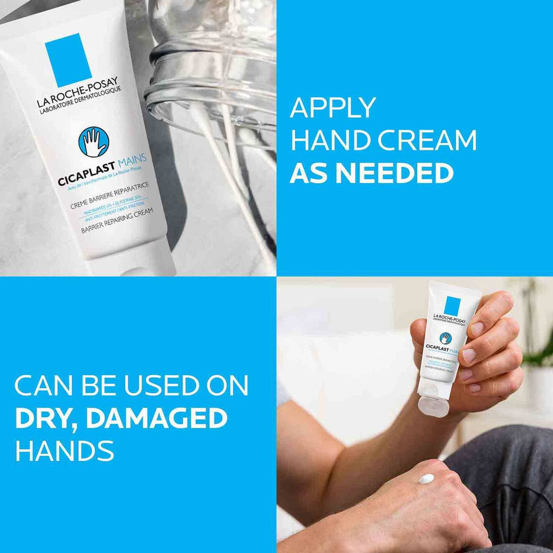 La Roche-Posay Body Moisturizer 1.69 fl. oz. La Roche-Posay Cicaplast Hand Cream for Dry & Damaged Hands - Skin Type Solutions