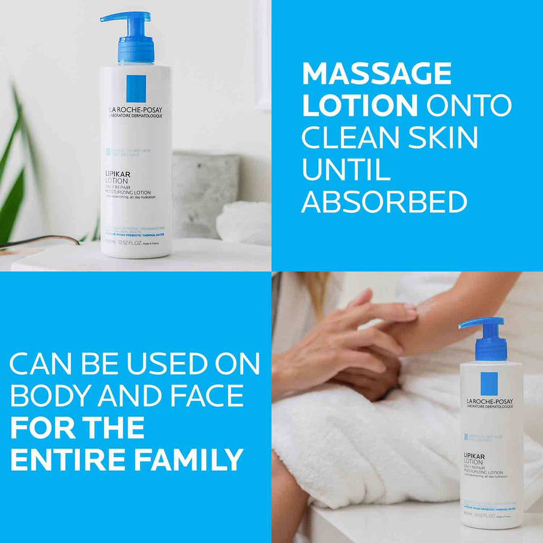 La Roche-Posay Body Moisturizer 13.5 fl. oz. La Roche-Posay Lipikar Lotion - Skin Type Solutions