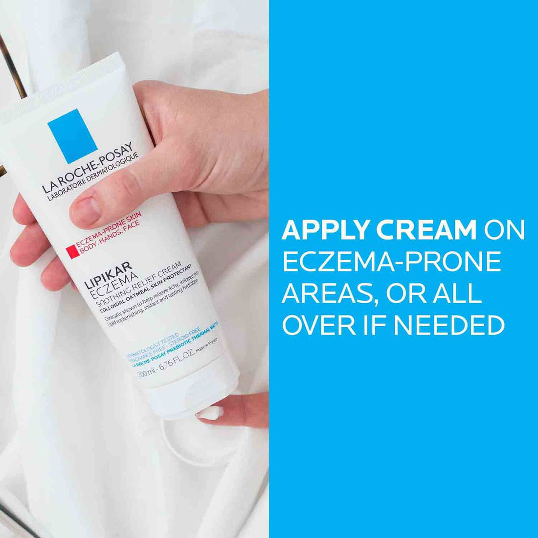 La Roche-Posay Body Moisturizer 6.76 Fl. oz. La Roche-Posay Lipikar Eczema Soothing Relief Cream - Skin Type Solutions