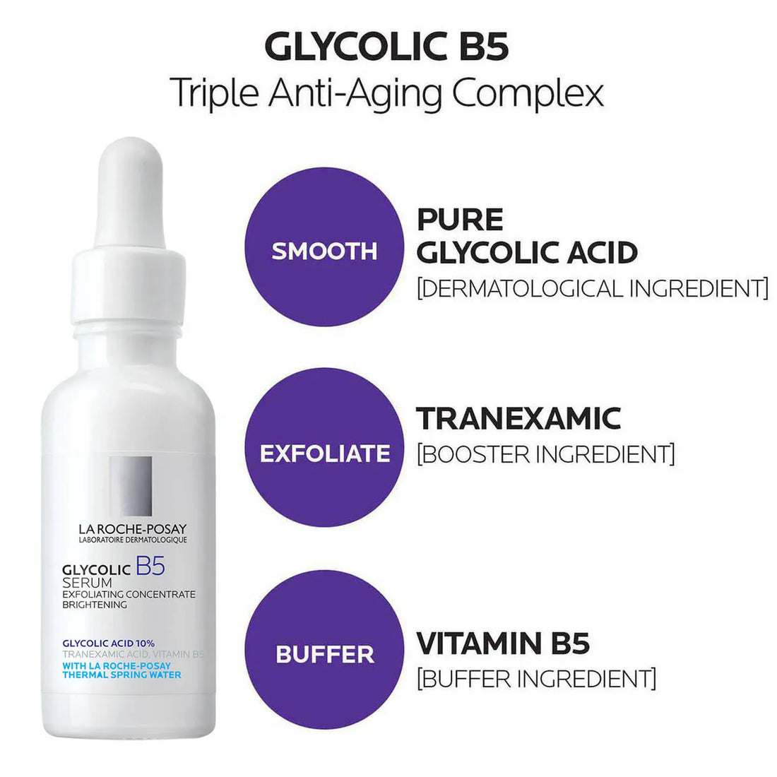 La Roche-Posay Facial Treatment 1.0 oz. La Roche-Posay Glycolic B5 Serum - Skin Type Solutions