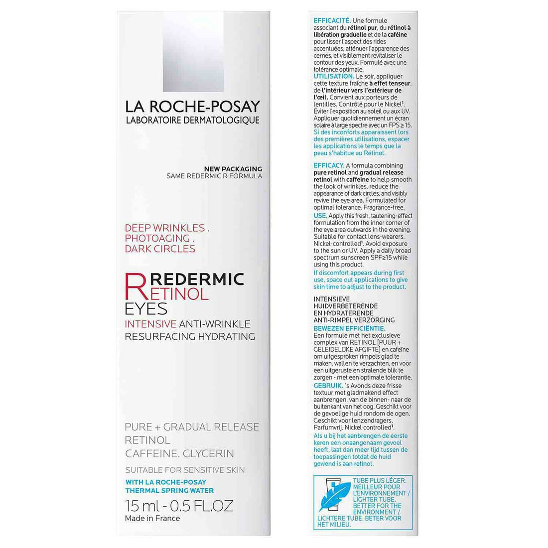 La Roche-Posay Eye Treatment 0.5 fl. oz. La Roche-Posay Redermic R Retinol Eye Cream - Skin Type Solutions