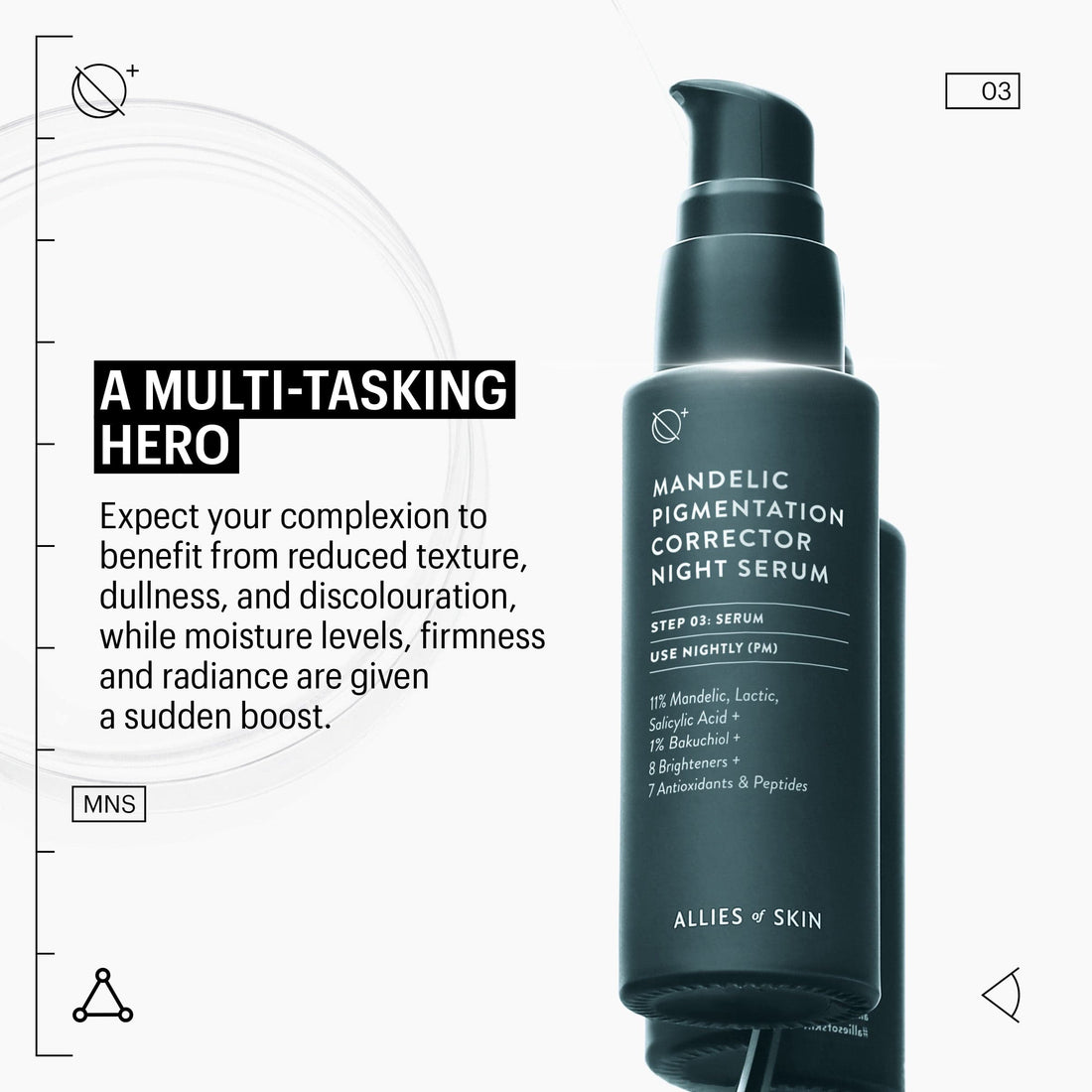 Allies Of Skin Treatments & Serums Allies of Skin Mandelic Pigmentation Corrector Night Serum (1 fl. oz.) - Skin Type Solutions