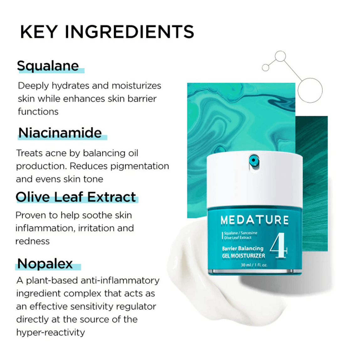 Medature Facial Moisturizer 1 oz. Medature Barrier balancing Gel Moisturizer - Skin Type Solutions