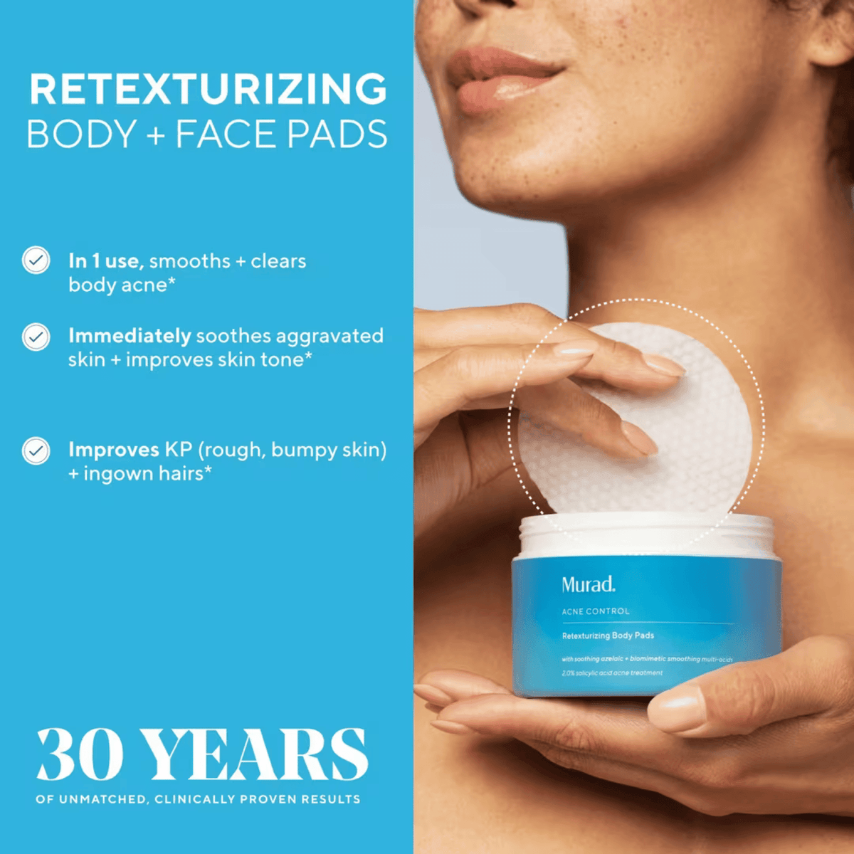 Murad Facial Pads Murad Retexturizing Body Pads with Salicylic Acid - Skin Type Solutions