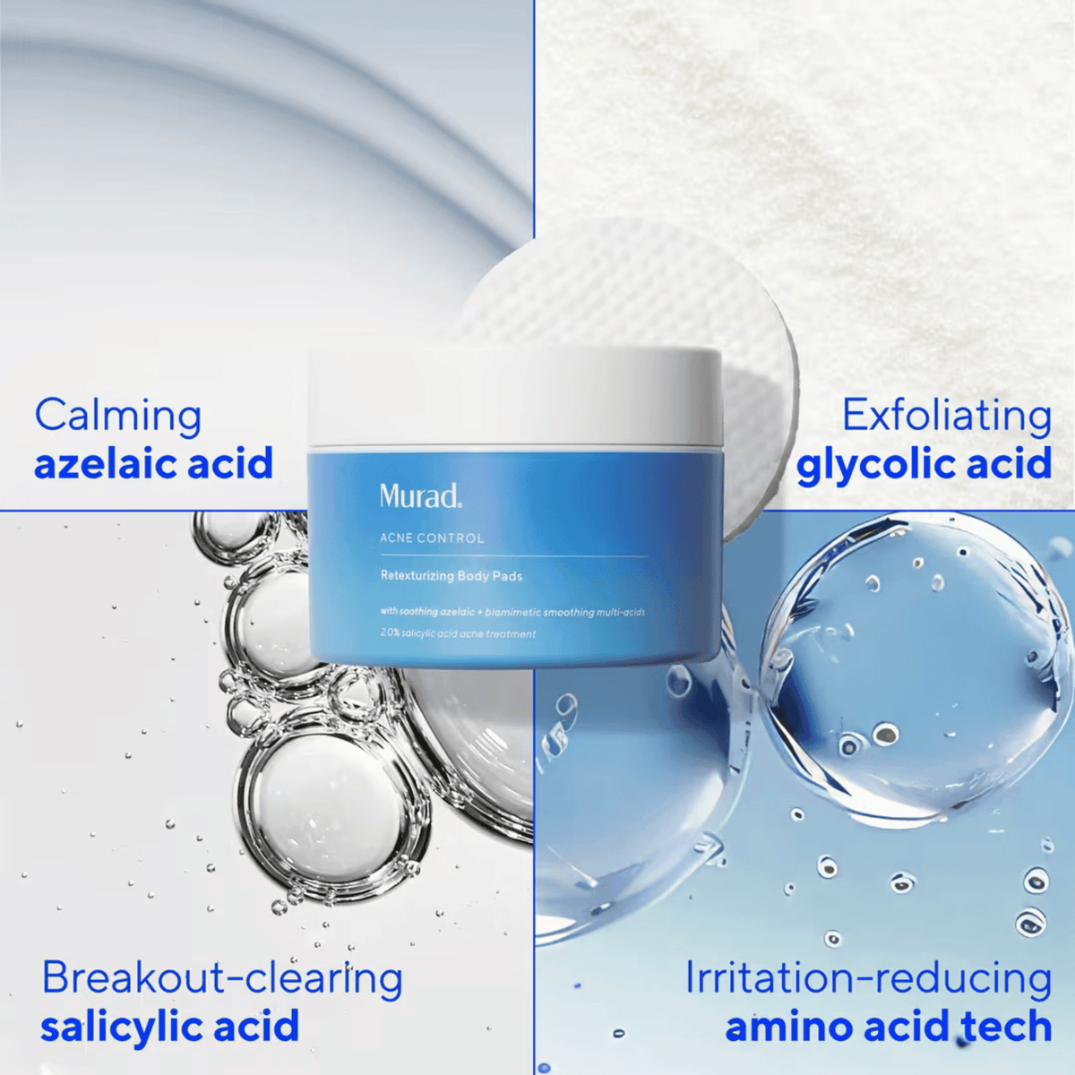 Murad Facial Pads Murad Retexturizing Body Pads with Salicylic Acid - Skin Type Solutions