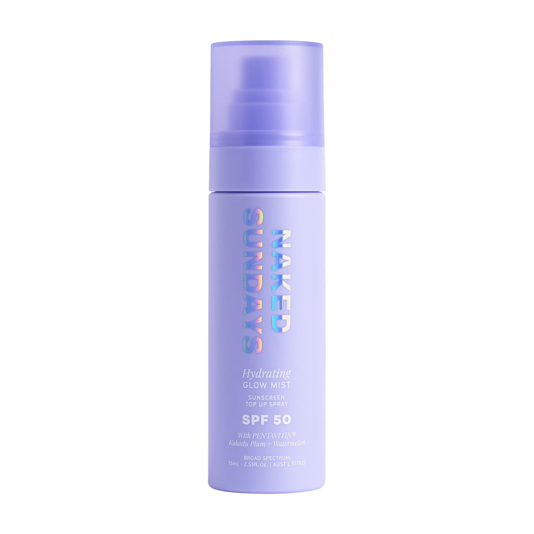 Naked Sundays Sunscreen 75ml / 2.54 fl. oz. Naked Sundays Hydrating Glow Mist Setting Spray SPF50 - Skin Type Solutions