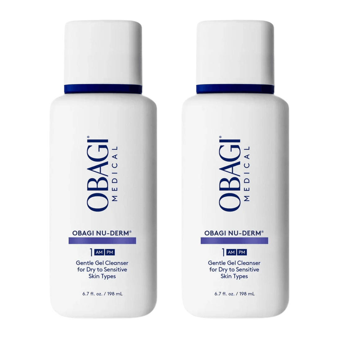 Obagi Skincare Bundle Obagi Nu-Derm Gentle Cleanser (2 Pack) $86 Value - Skin Type Solutions