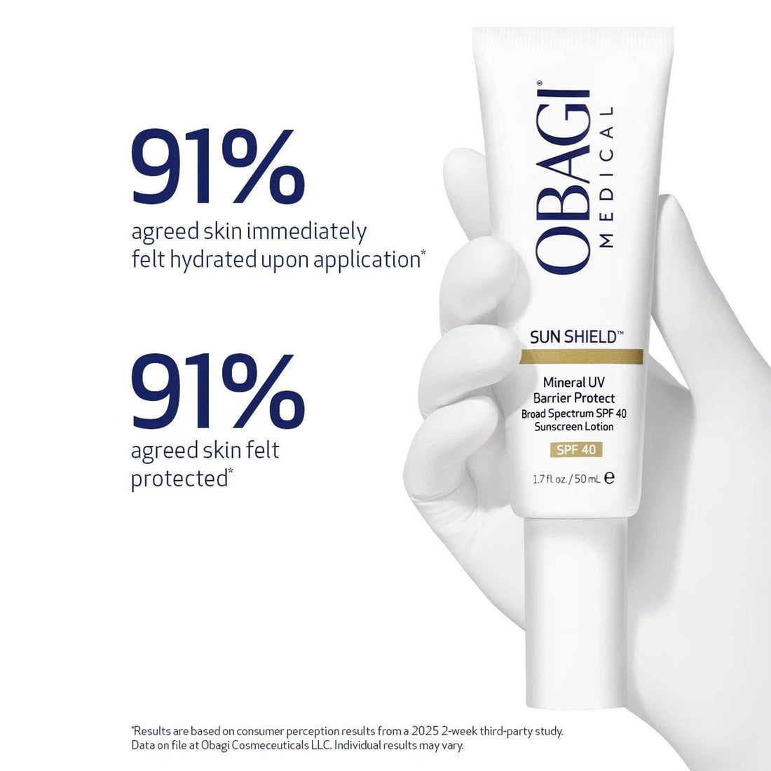 Obagi Sunscreen 1.7 fl. oz Obagi Sun Shield Mineral UV Barrier Protect Broad Spectrum SPF 40 - Skin Type Solutions