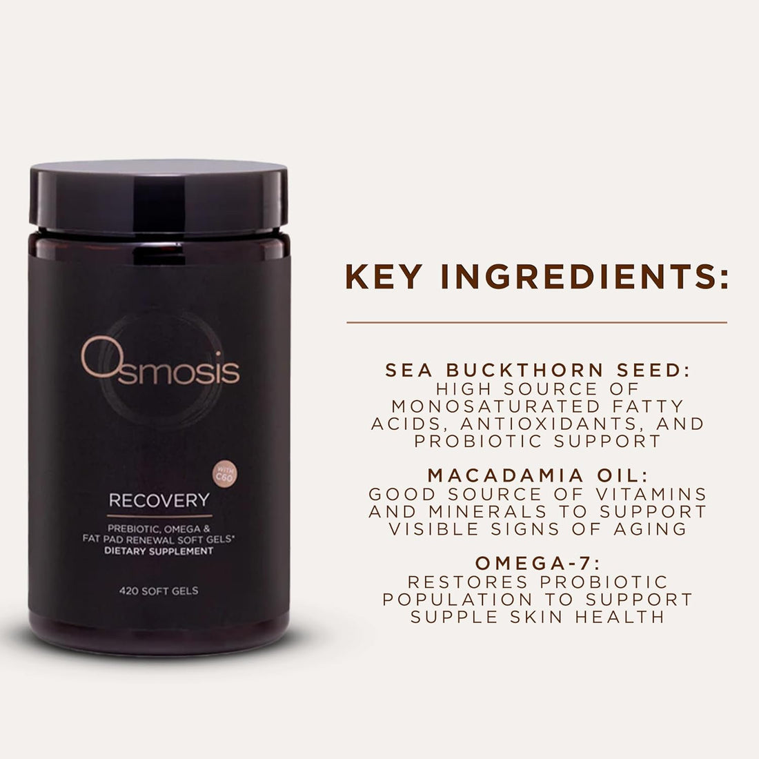 Osmosis Supplements Osmosis Recovery Gel Caps Supplement - 420 caps - Skin Type Solutions
