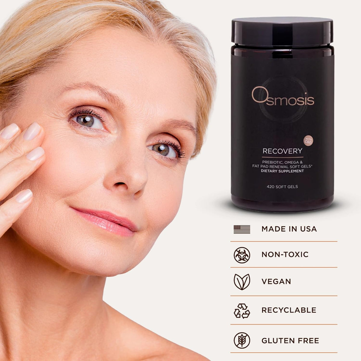 Osmosis Supplements Osmosis Recovery Gel Caps Supplement - 420 caps - Skin Type Solutions