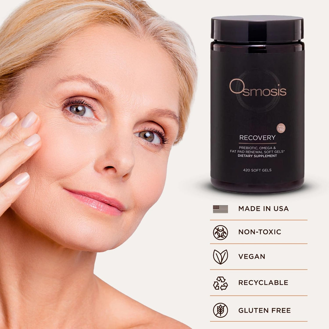 Osmosis Supplements Osmosis Recovery Gel Caps Supplement - 420 caps - Skin Type Solutions