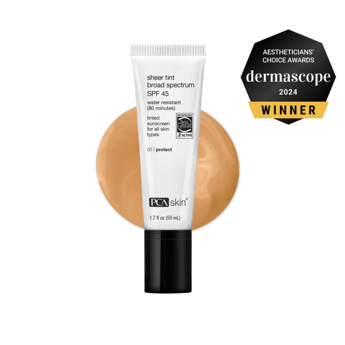 PCA Skin Facial Sunscreen 1.7 fl. oz. PCA Skin Sheer Tint Broad Spectrum SPF 45 - Skin Type Solutions