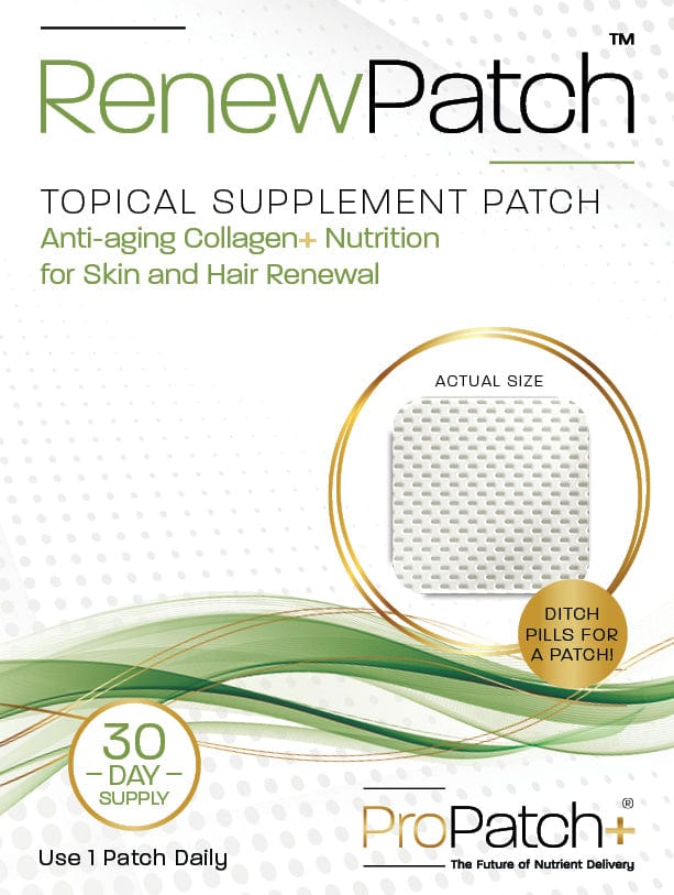 ProPatch+ Skin Supplements 30 Day Supply ProPatch+ RenewPatch Topical Anti-aging Supplement Patch - Skin Type Solutions