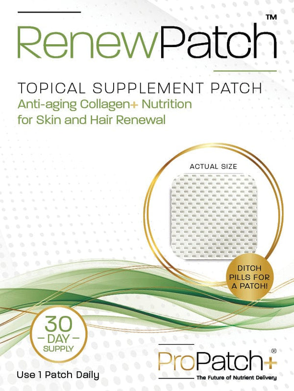 ProPatch+ Skin Supplements 30 Day Supply ProPatch+ RenewPatch Topical Anti-aging Supplement Patch - Skin Type Solutions