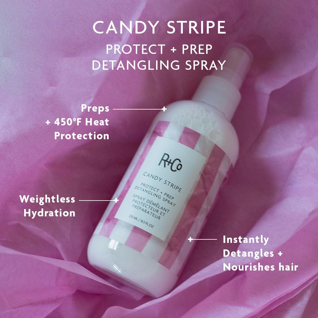 R+Co Hair Styling Products R+Co Candy Stripe Protect + Prep Detangling Spray - Skin Type Solutions
